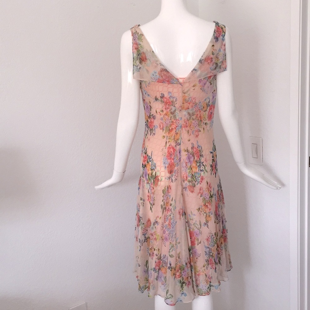 Anthropologie Savannah Silk floral print Dress by Meadow Rue - Picture 10 of 12
